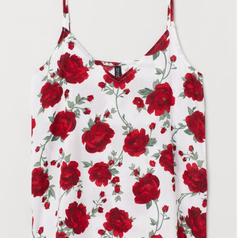 H&M floral rose tank top / camisole